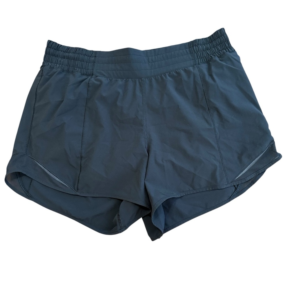 Lululemon Hotty Hot Shorts High Rise Long 4" Black Lined Running Size 10